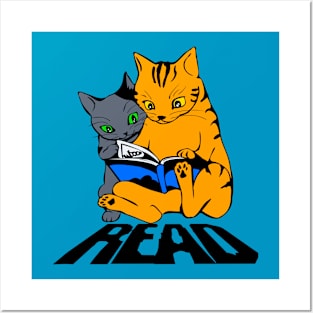 Cats Love Reading Posters and Art